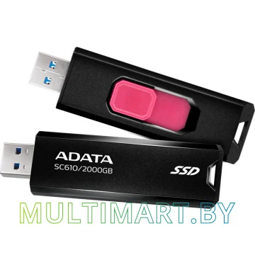 Внешний накопитель ADATA SC610 2TB (SC610-2000G-CBK/RD) картинка 6